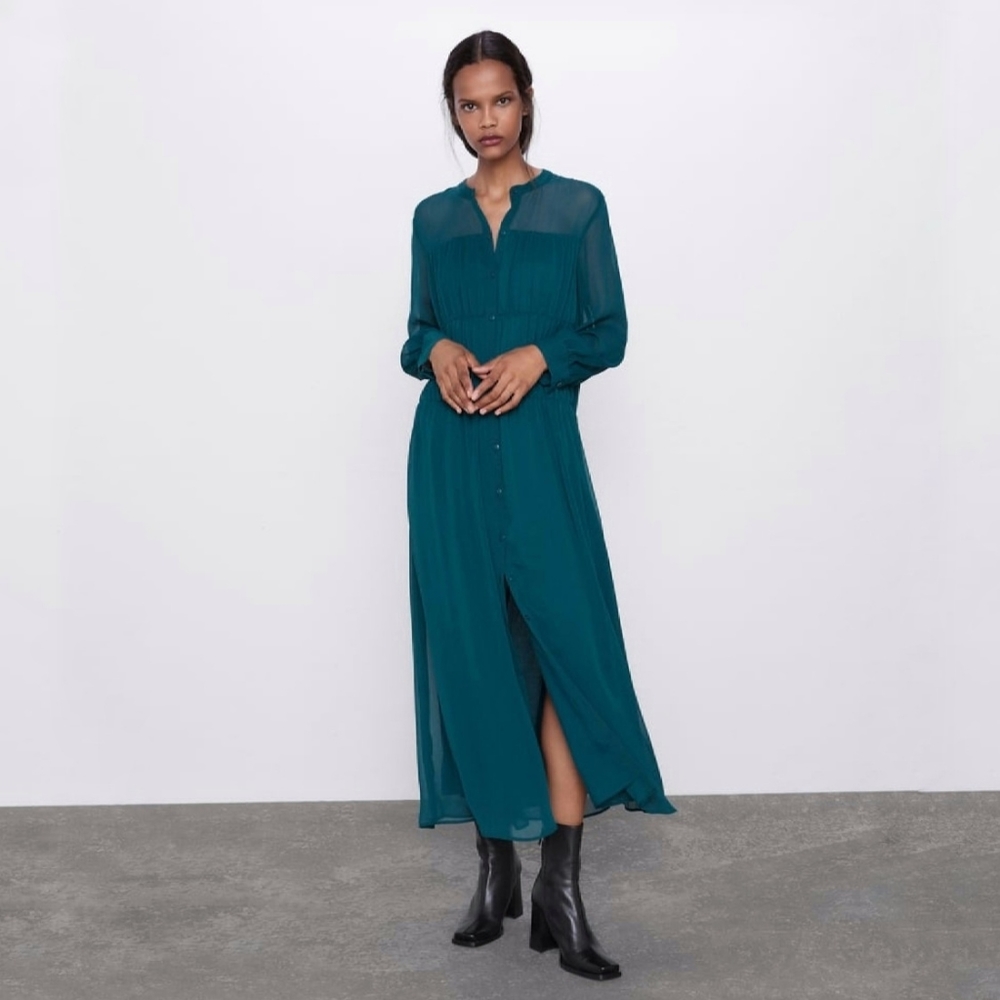 Zara Pleated Dress - Small